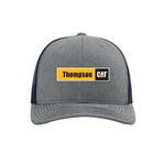 TM204 • Heather Grey/Navy Snapback Trucker Hat
