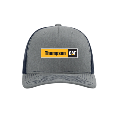 TM204 • Heather Grey/Navy Snapback Trucker Hat